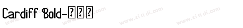 Cardiff Bold字体转换